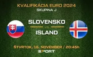 Slovensko Island kvalifikácia EURO 2024 4 2 zostavy video