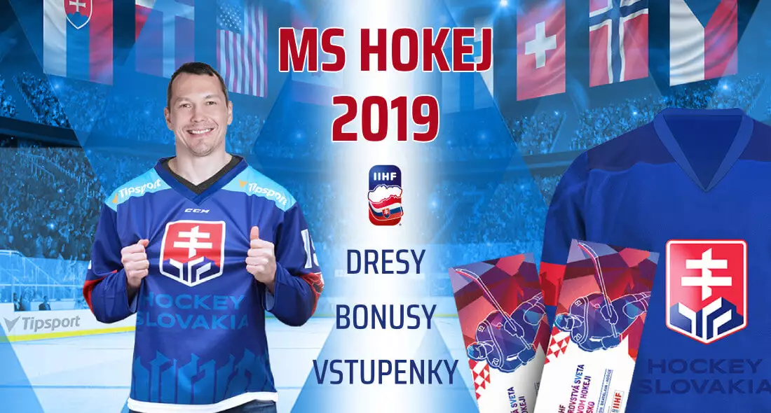 MS v hokeji 2019 - bonusy, dresy, vstupenky