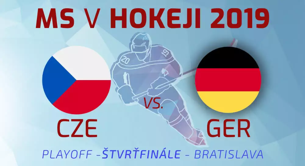 Štvrťfinále MS v hokeji 2019: Česko – Nemecko LIVE