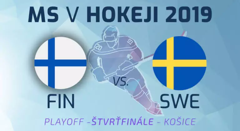 Štvrťfinále MS v hokeji 2019: Fínsko – Švédsko LIVE