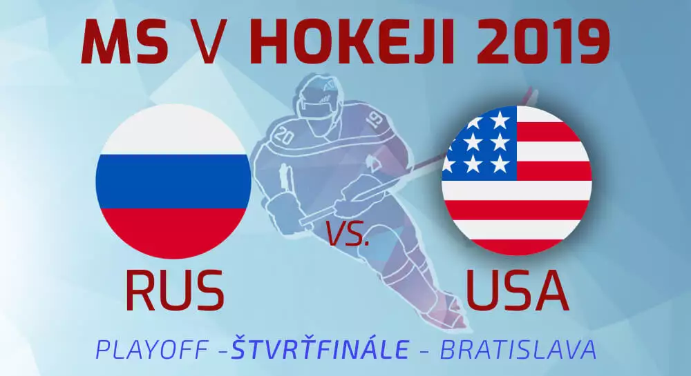 Štvrťfinále MS v hokeji 2019: Rusko – USA LIVE