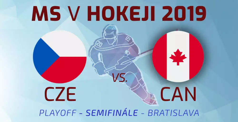 Sledujte Česko - Kanada naživo semifinale MS v hokeji 2019