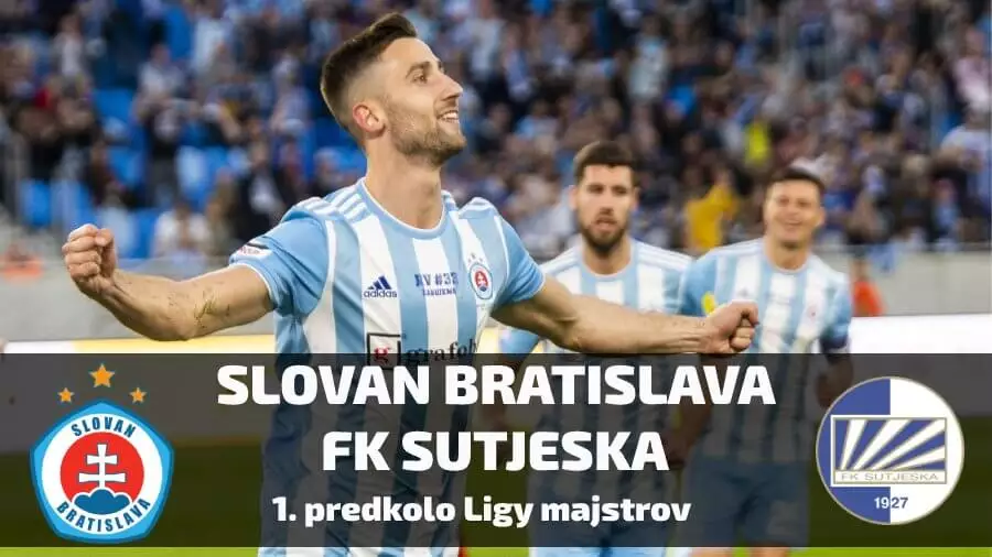 Predkolo Ligy majstrov: Slovan Bratislava - FK Sutjeska