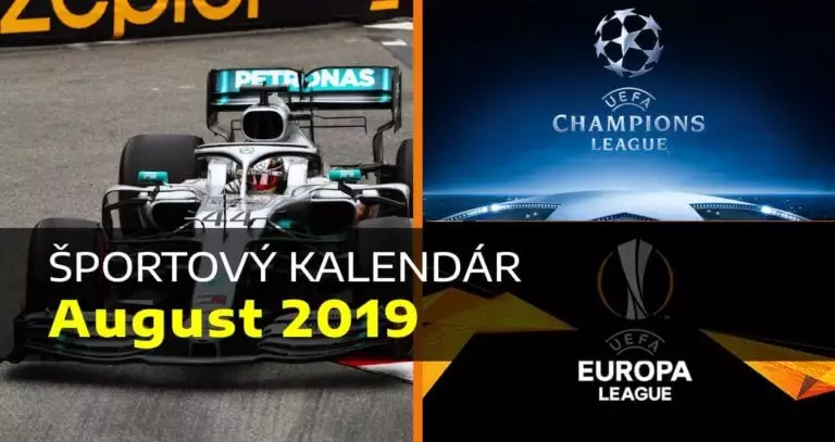 Športový kalendár - AUGUST 2019: Nenechajte si ujsť LM, F1 a ďalšie športové udalosti