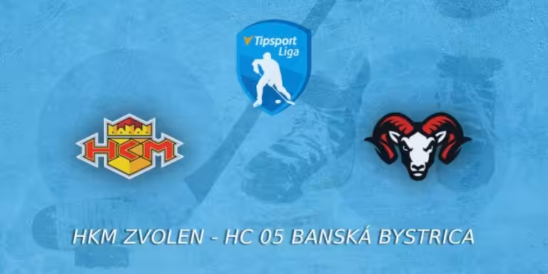 Tipsport liga: HKM Zvolen – HC 05 Banská Bystrica ONLINE
