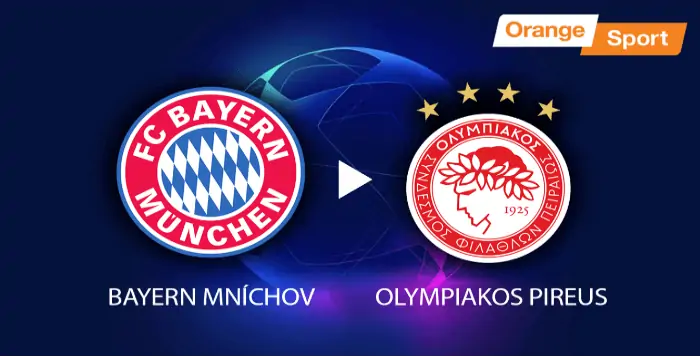 Liga majstrov: Zostrih zápasu Bayern Mníchov vs Olympiakos Pireus