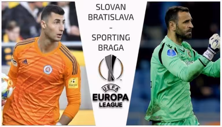 Európska liga: ŠK Slovan Bratislava – Sporting Braga online