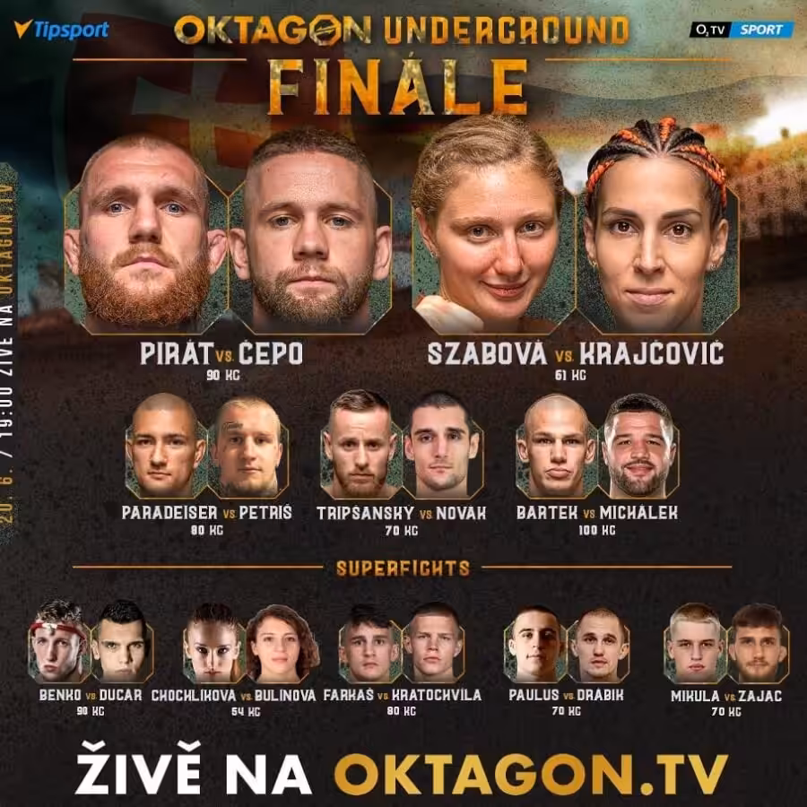 Oktagon Underground 6 zápasová karta