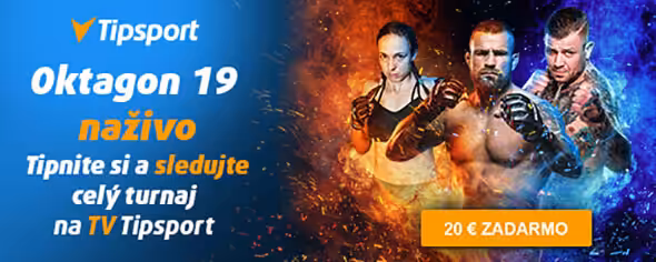 Sledujte Oktagon 19 naživo na TV TIpsport s bonusom 20 EUR zadarmo! Oktagon 19 naživo na TV TIpsport