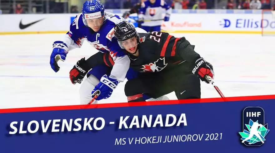 MS v hokeji do 20 rokov 2021: Slovensko U20 - Kanada U20 ONLINE
