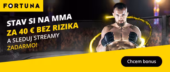 Sledujte MMA zápasy live na Fortuna TV