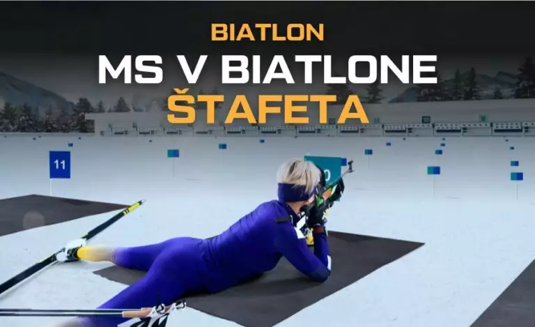 MS v biatlone štafeta program a výsledky, live stream