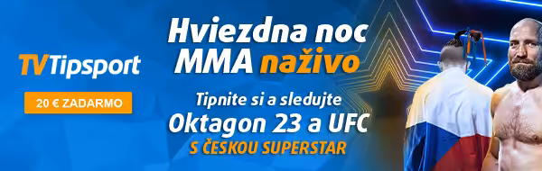 MMA live - Oktagon 23 a UFC live na TV Tipsport