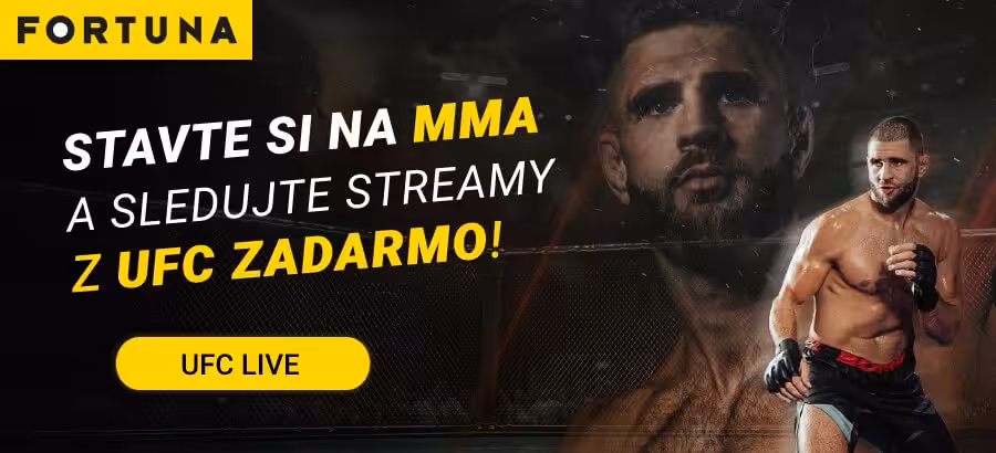 UFC livestream na Fortuna TV zadarmo