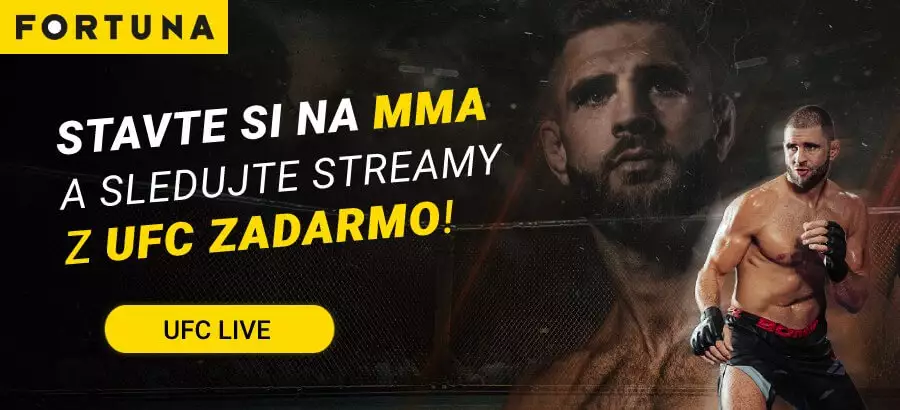 UFC livestream na Fortuna TV zadarmo