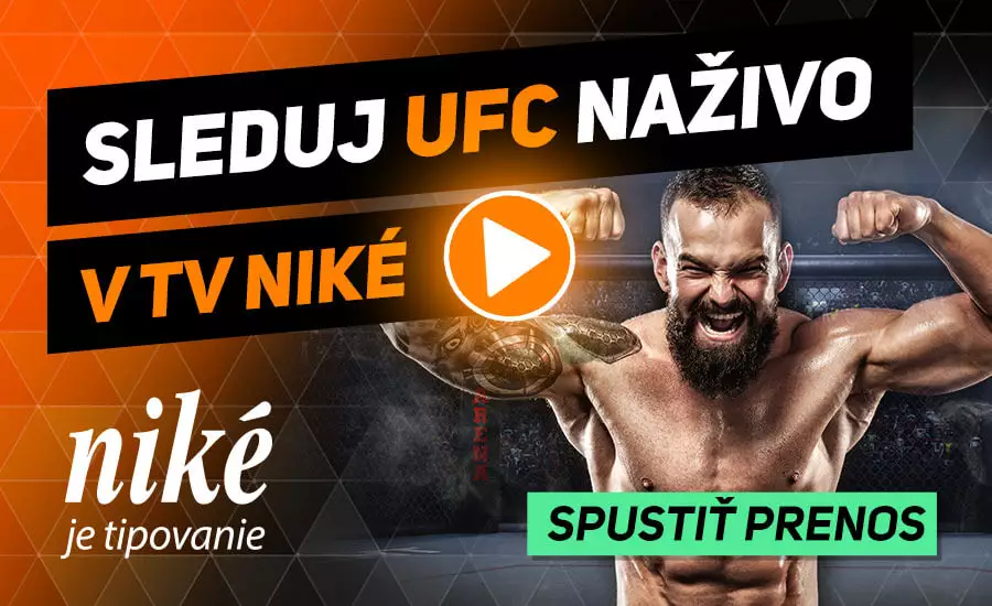 Sledujte UFC naživo v TV Niké