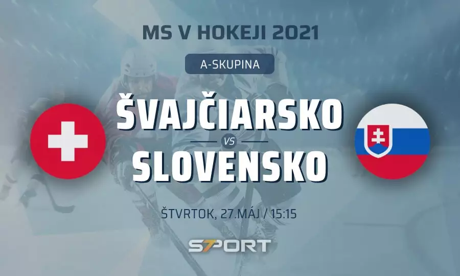 MS v hokeji 2021: Švajčiarsko - Slovensko naživo