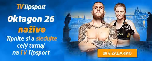 Oktagon 26 live stream na TV Tipsport s bonusom zadarmo