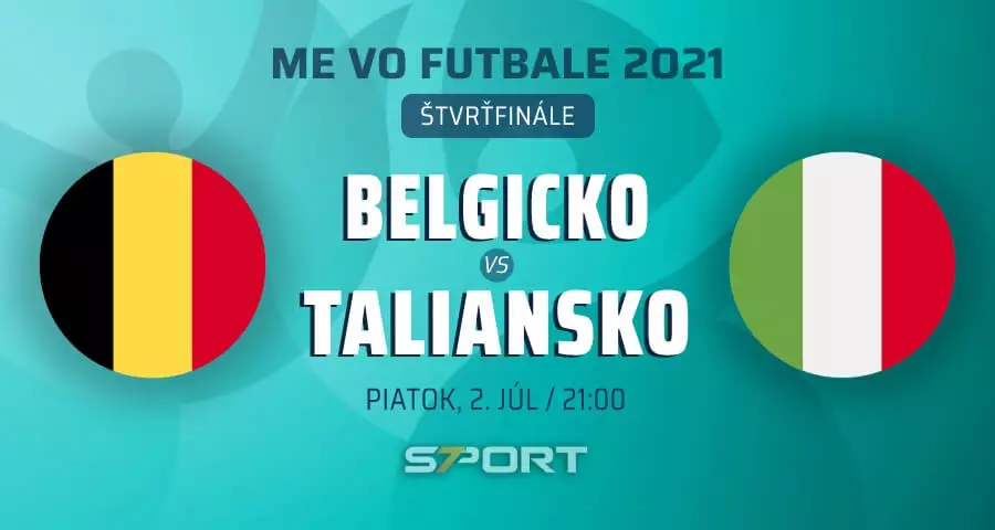 ME vo futbale 2021 Belgicko - Taliansko naživo
