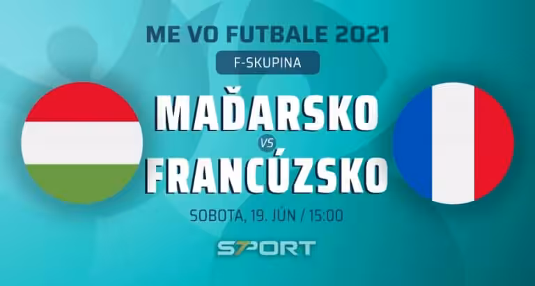 ME vo futbale 2021 Maďarsko - Francúzsko naživo