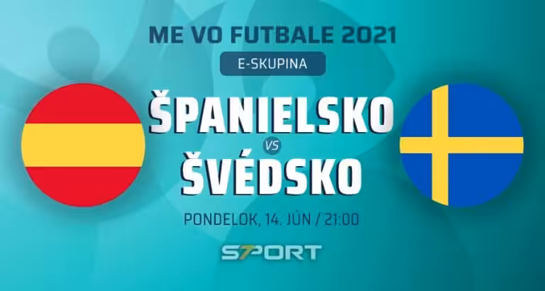 ME vo futbale 2021 Španielsko - Švédsko naživo