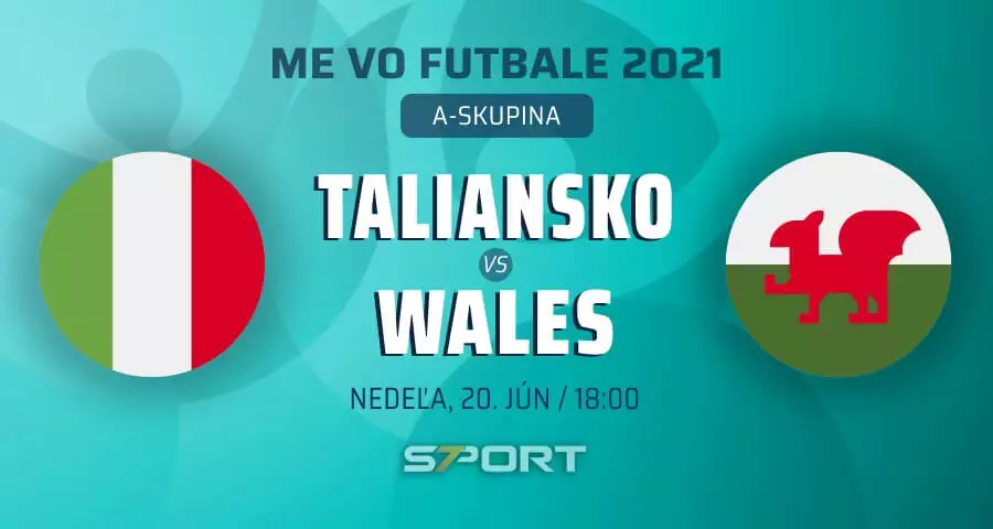 ME vo futbale 2021 Taliansko - Wales naživo