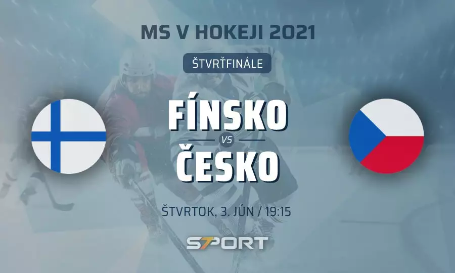 Štvrťfinále MS v hokeji 2021: Fínsko - Česko naživo