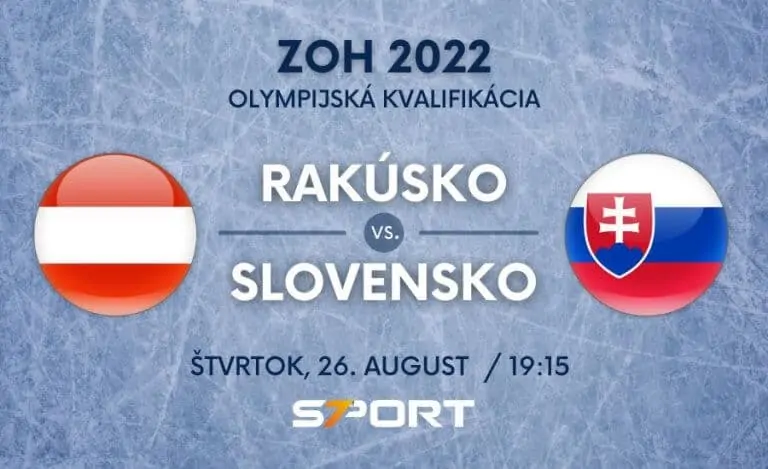 Hokejová kvalifikácia na ZOH 2022 Peking - Rakúsko vs. Slovensko