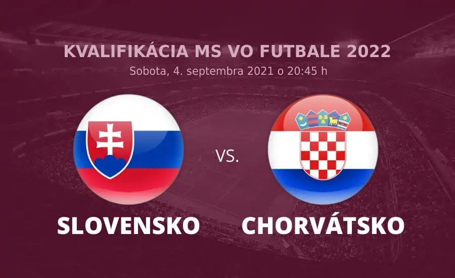 Kvalifikácia na MS vo futbale 2022: Slovensko - Chorvátsko online
