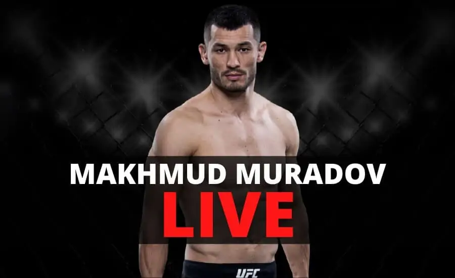 MMA bojovník Makhmud Muradov live v UFC