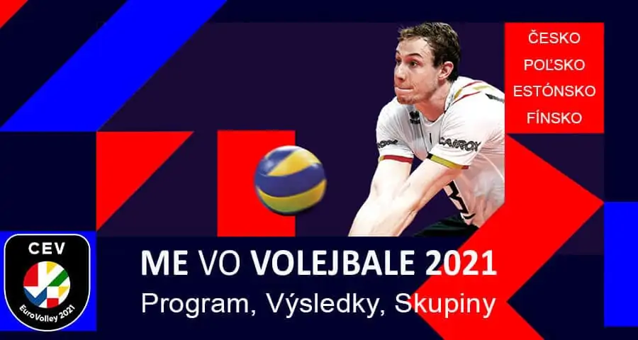 ME volejbal muži 2021 - program Slovenska, výsledky, skupiny