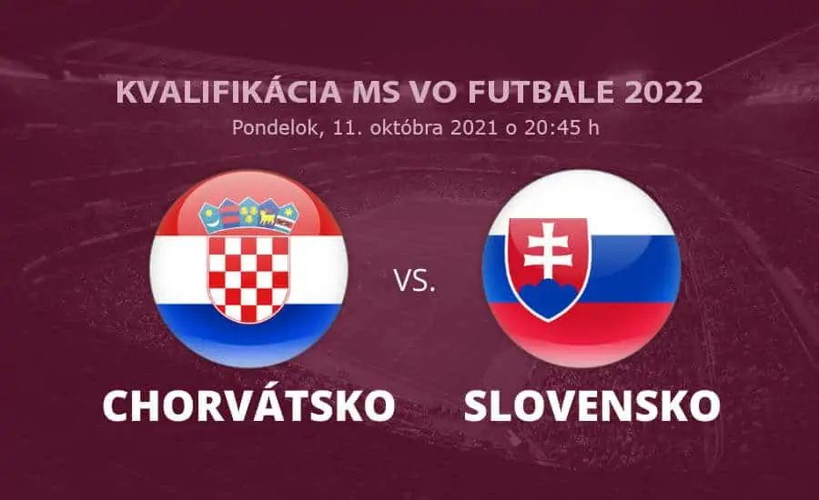 Kvalifikácia na MS vo futbale 2022: Chorvátsko - Slovensko online