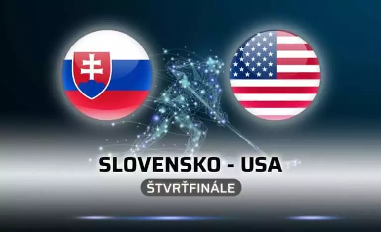 Slovensko - USA hokej ZOH 2022