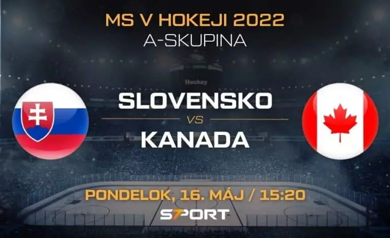 Slovensko Kanada MS v hokeji 2022