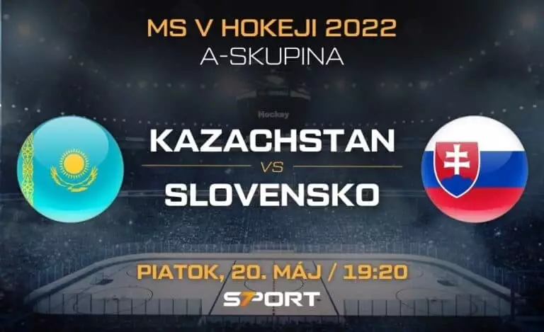 Slovensko Kazachstan MS v hokeji 2022