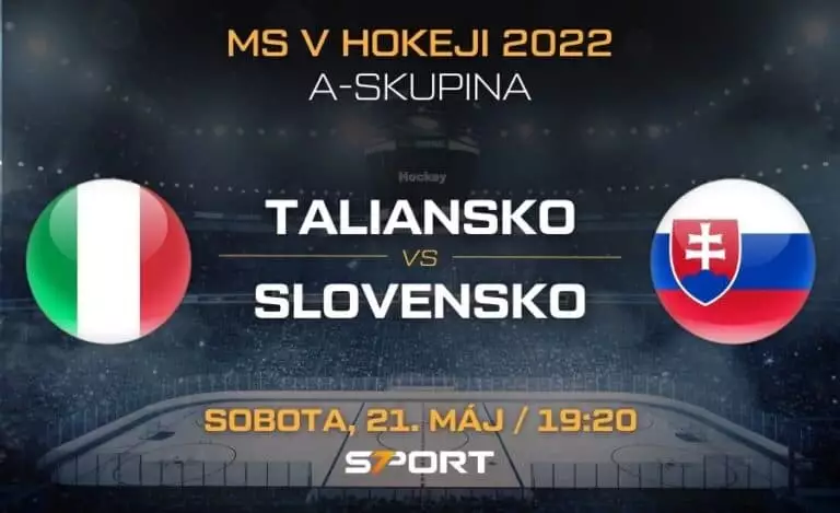 Slovensko Taliansko MS v hokeji 2022