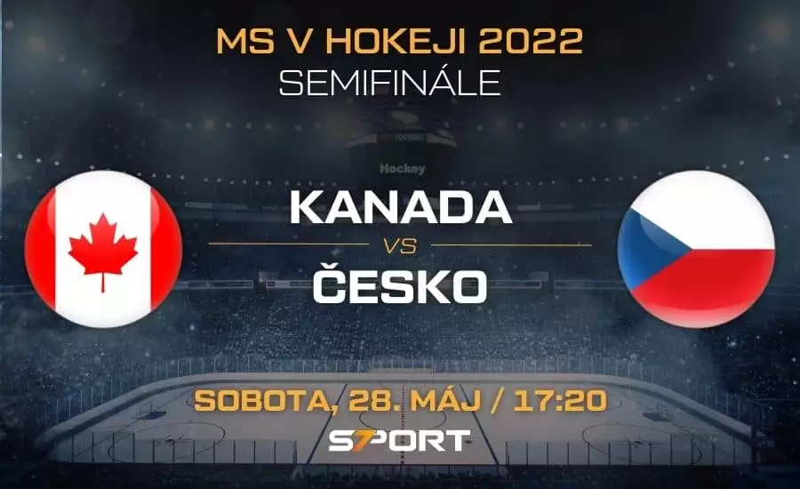 Kanada - Česko semifinále MS v hokeji 2022