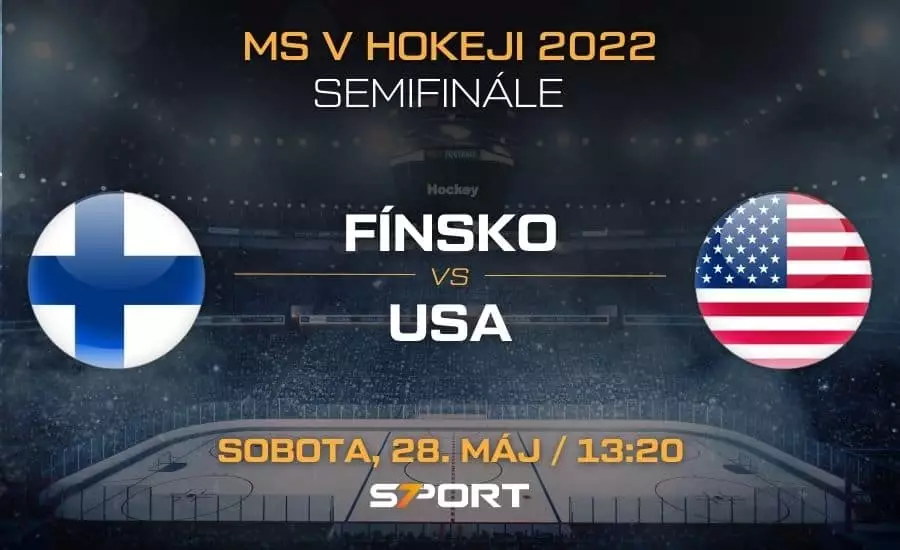 Fínsko - USA semifinále MS v hokeji 2022