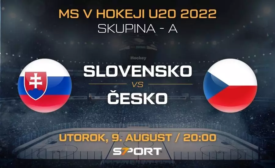 Slovensko - Česko MS v hokeji juniorov 2022