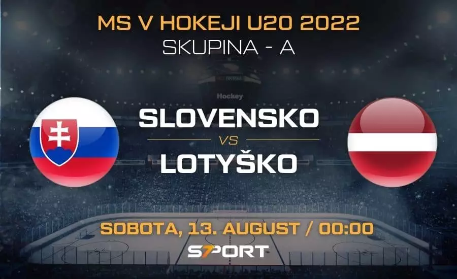 Slovensko - Lotyšsko MS v hokeji juniorov 2022