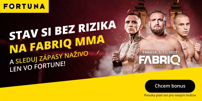 Fabriq MMA live stream na Fortuna TV