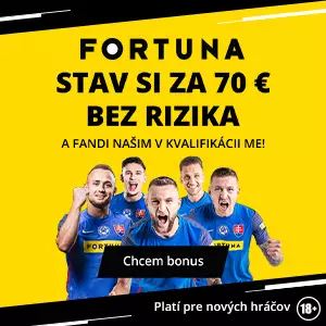 Fortuna bonus 70 eur bez rizika na kvalifikáciu EURO 2024