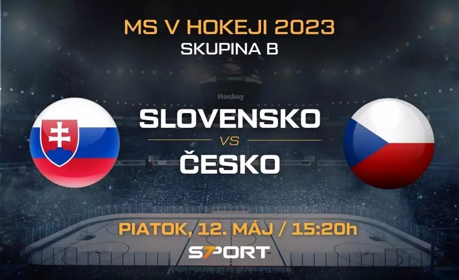 Slovensko - Česko MS v hokeji 2023 zostavy, live stream