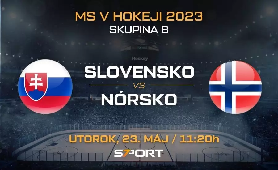 Slovensko - Nórsko MS v hokeji 2023 zostavy, live stream