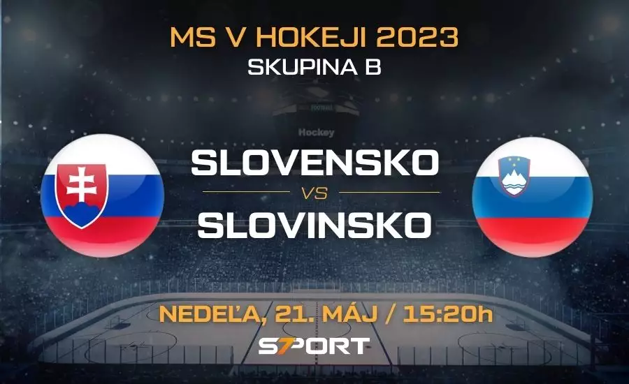 Slovensko - Slovinsko MS v hokeji 2023 zostavy, live stream