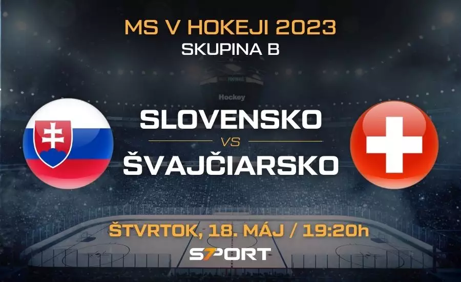 Slovensko - Švajčiarsko MS v hokeji 2023 zostavy, live stream