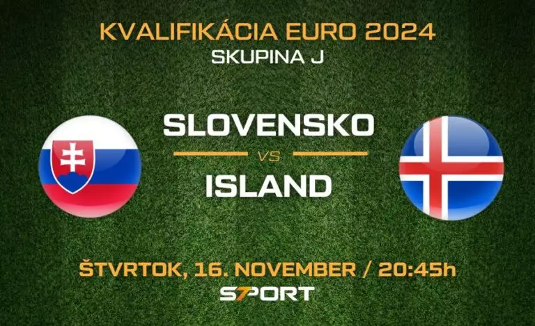 Slovensko - Island kvalifikácia ME vo futbale 2024