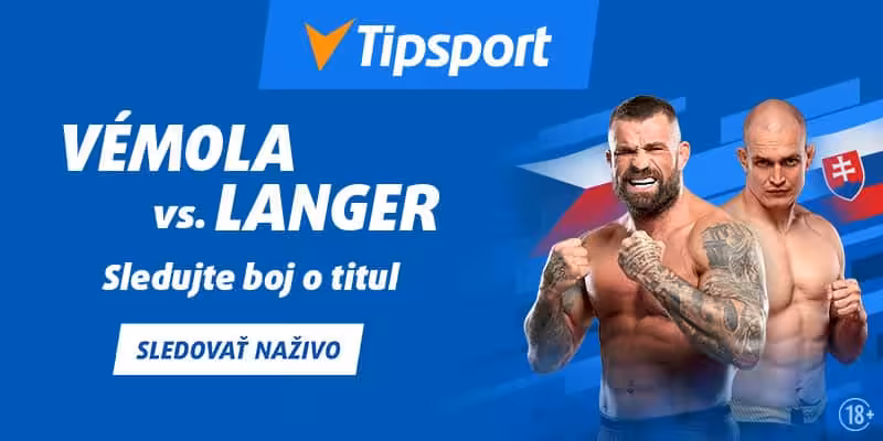 Vémola vs Langer live Oktagon 47 na TV Tipsport zadarmo