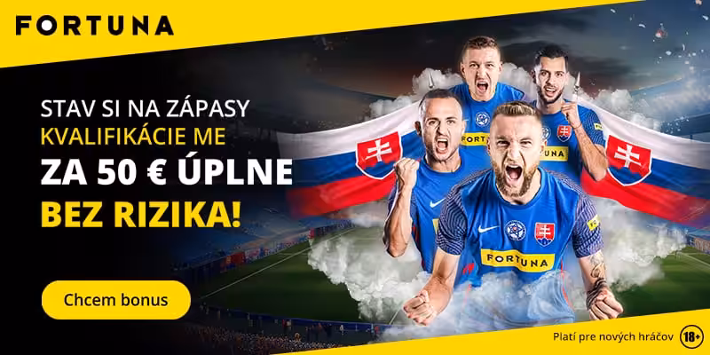 Kvalifikácia EURO 2024 bonus Fortuna