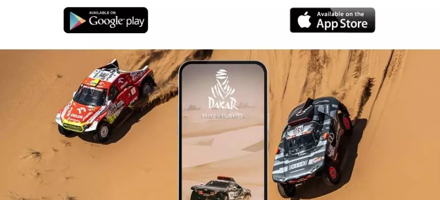 Dakar mobilná aplikácia
